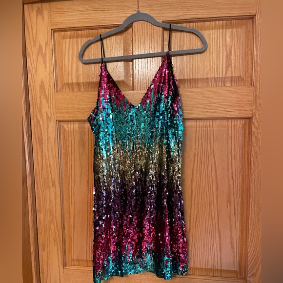 Dresses & Skirts - Multicolor Sequin Dress